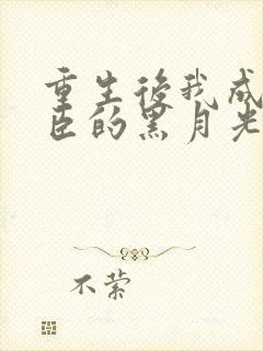 重生后我成了权臣的黑月光封面