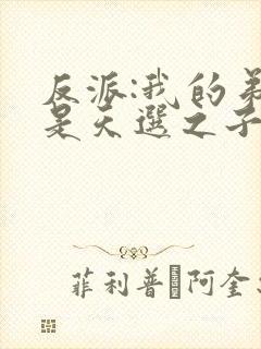 反派:我的弟弟是天选之子封面