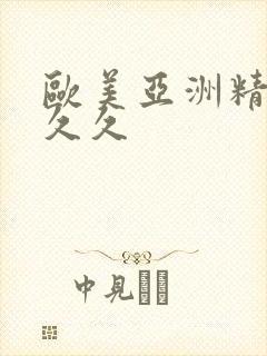 欧美亚洲精品久久久