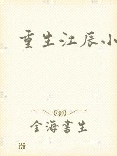 重生江辰小说封面