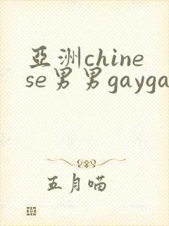 亚洲chinese男男gaygay