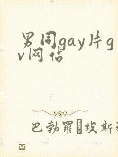 男同gay片gv网站
