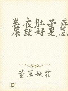 半夜肚子疼拉完屎就好是怎么回事封面