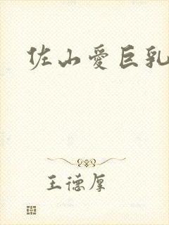 佐山爱巨乳人妻封面