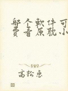 哪个软件可以免费看原耽小说