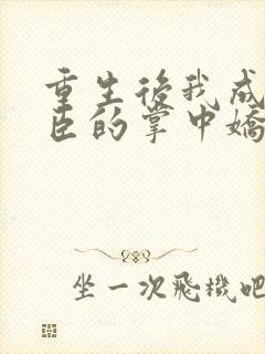 重生后我成了权臣的掌中娇番外