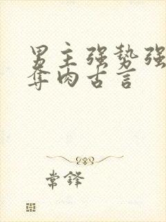 男主强势强取豪夺肉古言