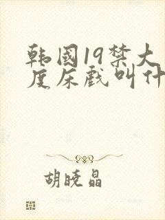 韩国19禁大尺度床戏叫什么封面