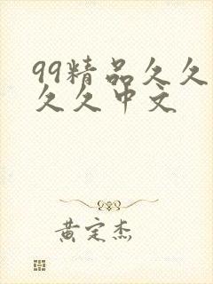 99精品久久久久久中文封面