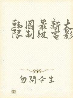 韩国最新大尺度限制级电影