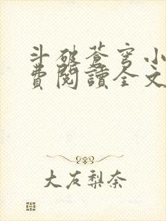 斗破苍穹小说免费阅读全文在线阅读封面