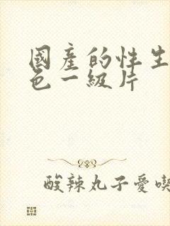 国产的性生活黄色一级片