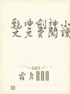 乾坤剑神小说全文免费阅读全文封面