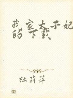 我家太子妃超凶的 下载封面