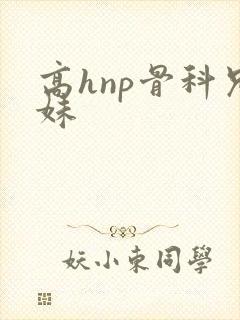高hnp骨科兄妹封面