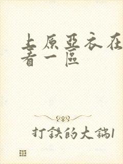 上原亚衣在线观看一区