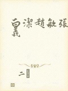 白洁赵敏张倩高义