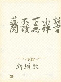 落不下小说免费阅读无弹窗