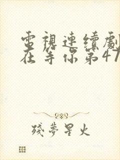 电视连续剧妈妈在等你第47集