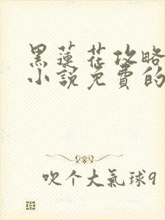 黑莲花攻略手册小说免费的封面