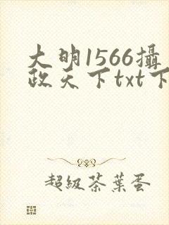 大明1566摄政天下txt下载封面