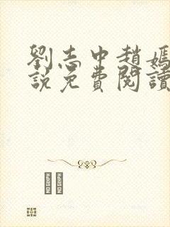 刘志中赵嫣的小说免费阅读全文封面