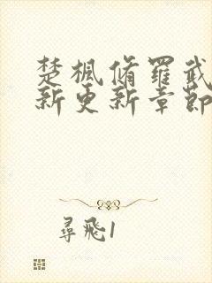 楚枫修罗武神最新更新章节封面