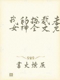 我的总裁老婆是女神全文免费阅读