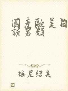 国产欧美日韩小说另类