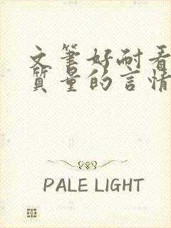 文笔好耐看的高质量的言情小说