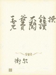 王爷不能撩小说免费阅读封面