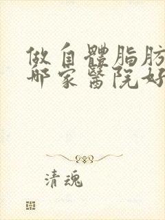 做自体脂肪隆胸哪家医院好