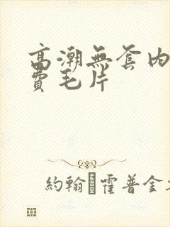 高潮无套内射免费毛片