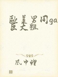 欧美男同gay巨大粗