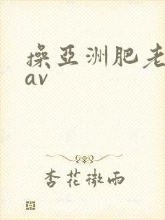 操亚洲肥老熟女av封面