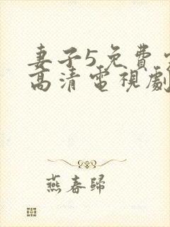 妻子5免费完整高清电视剧看封面