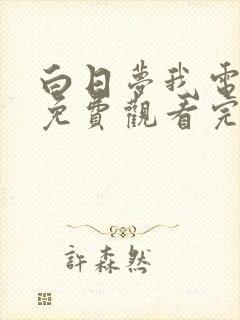 白日梦我电视剧免费观看完整版高清版