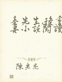 秦先生,后会无妻小说阅读