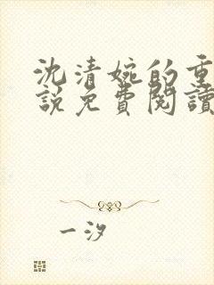 沈清婉的重生小说免费阅读