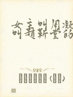 女主叫周凝男主叫赵靳堂的小说