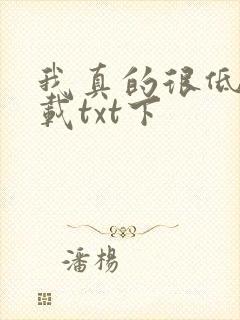 我真的很低调下载txt下