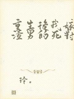 重生后我嫁给了渣男的死对头角色封面