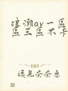 浪潮av一区二区三区不卡在线