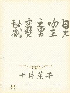 秘密之吻日剧短剧双男主免费观看封面