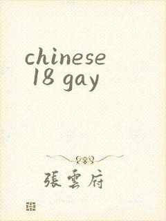 chinese 18 gay封面