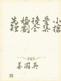 先婚后爱小甜妻短剧全集抢先看封面