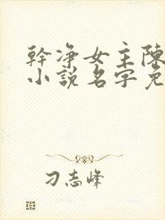 干净女主陈树净小说名字免费