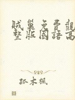 贼巢免费观看完整版国语高清在线