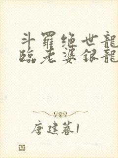 斗罗绝世龙神降临老婆银龙王封面