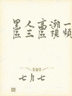 黑人高潮一区二区三区视频封面